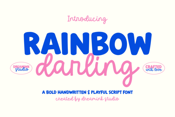Create Cute Designs with Rainbow Darling Duo Font