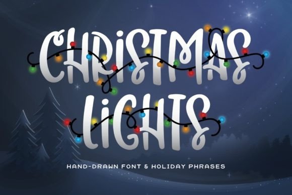 Elevate Holiday Designs with a Christmas Lights Font