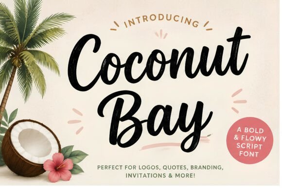 Coconut Bay Font: Elegant Script for Creative Projects