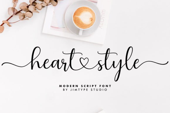 Creative Design Ideas Using a Heart Style Font