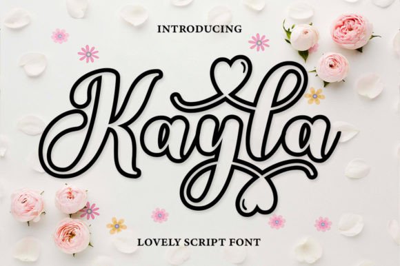 Creative Project Ideas for Kayla Outline Font